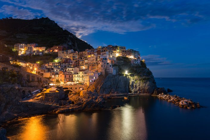 Manarola bei Nacht, Cinque Terre