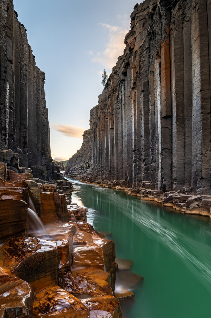 Basalt Canyon in Ostisland