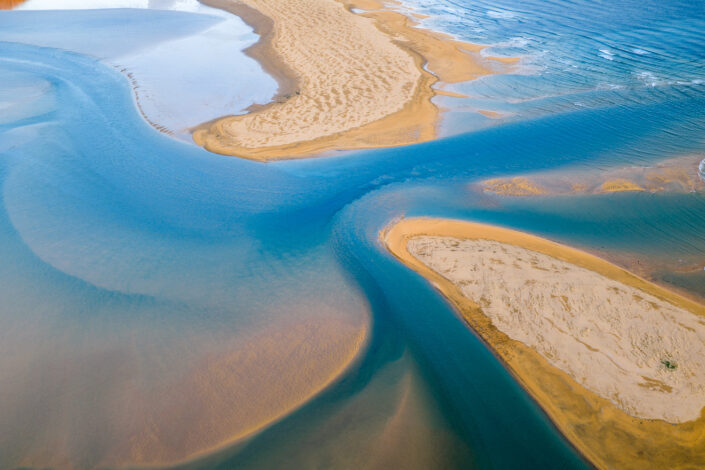 Sandbank in den Westfjorden