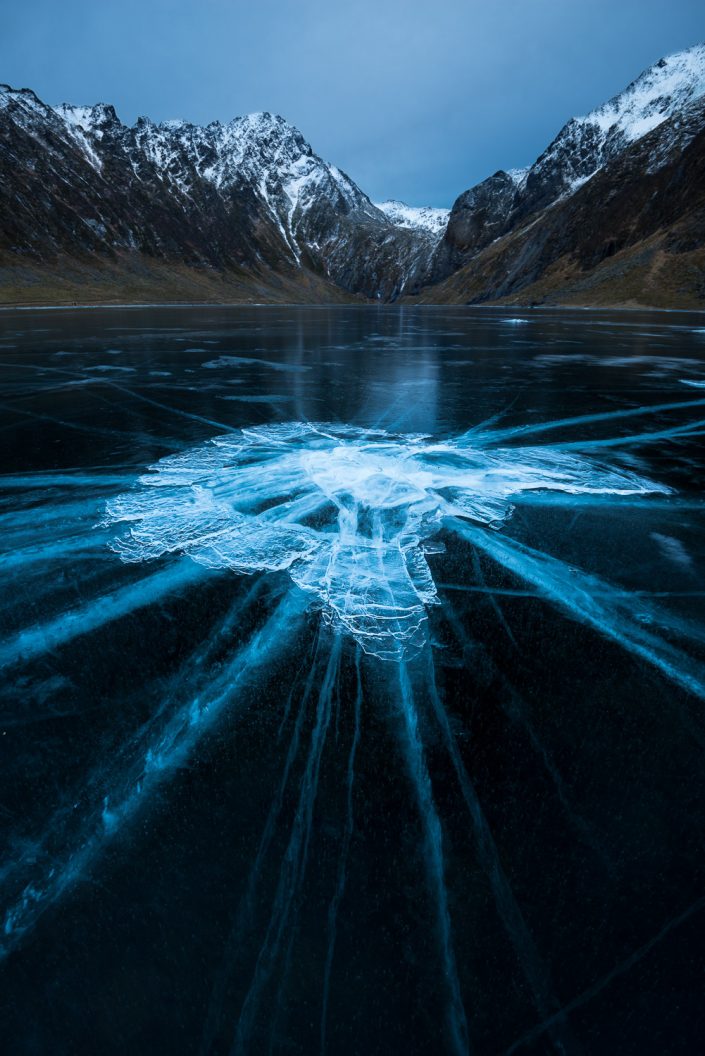 Eisstruktur bei Eggum, Lofoten