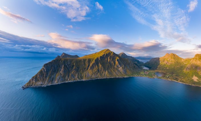 Luftaufnahme Lofoten, Norwegen