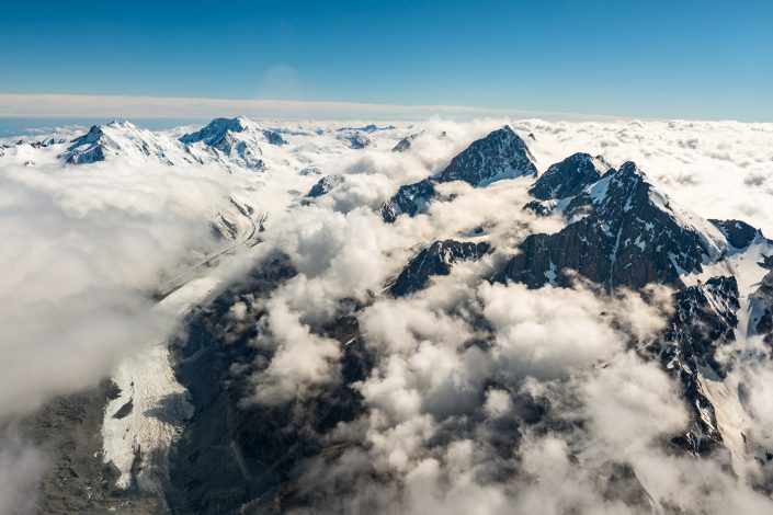 Gipfel der Südalpen in Neuseeland