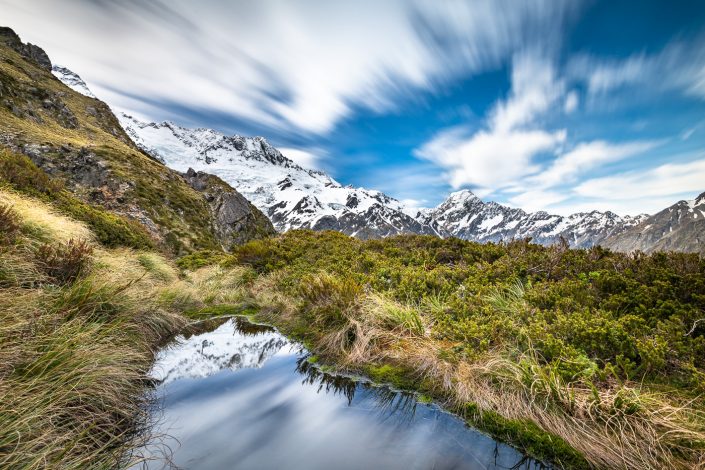 Sealy tarns, Mount Cook Nationalpark, Neuseeland