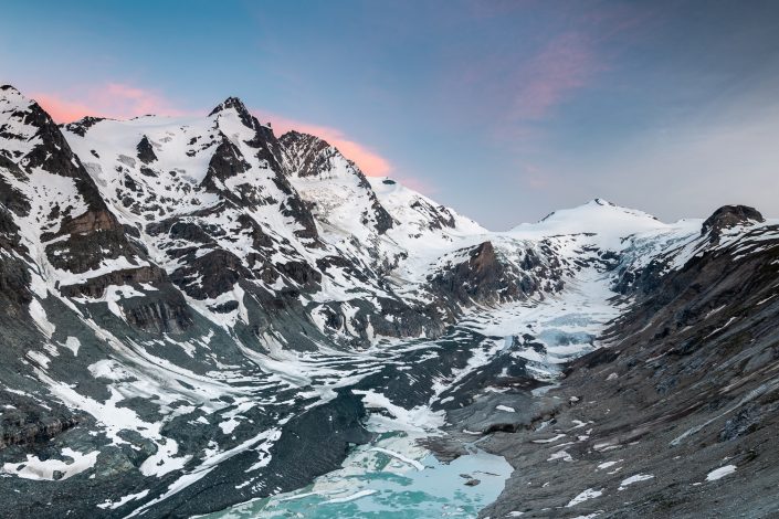 Großglockner und Pasterze, Alpen, Österreich