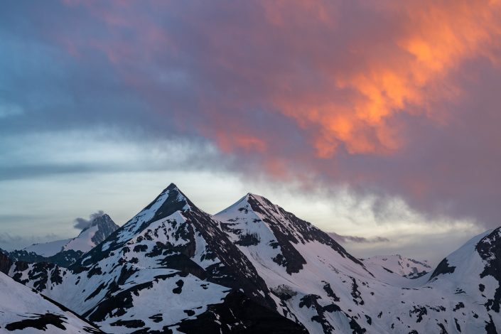 Sonnenuntergang Hohe Tauern, Alpen, Österreich