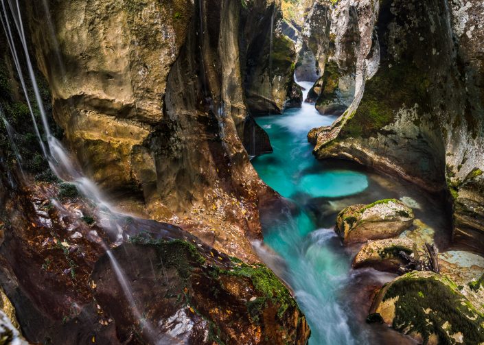 Soca Schlucht, Slowenien