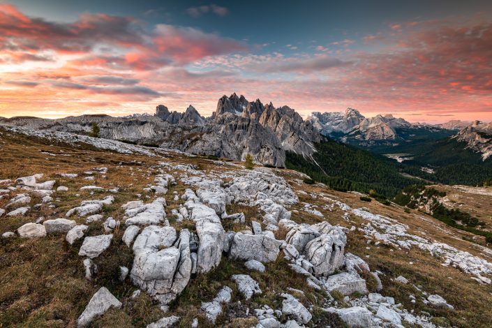 Morgenstimmung in den Dolomiten, Alpen