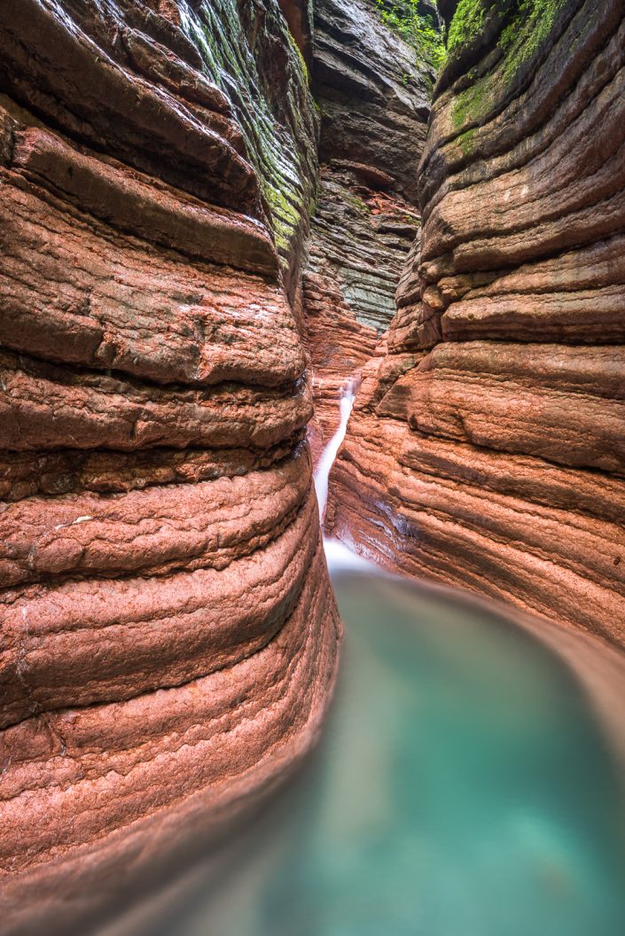 Landschaftsfoto, Tauglbach, Roter Canyon, Salzburg