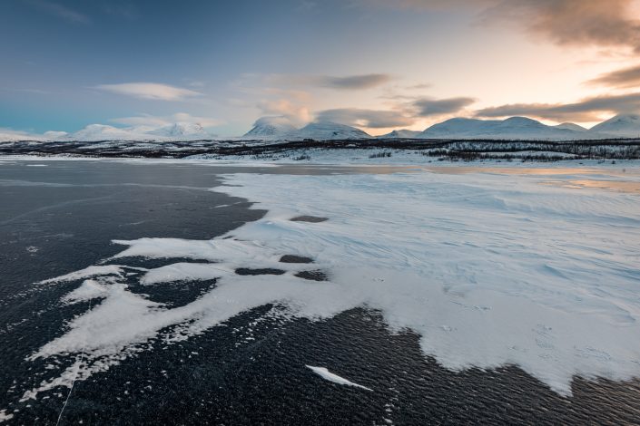 Eis am Torneträsk, Abisko, Schweden