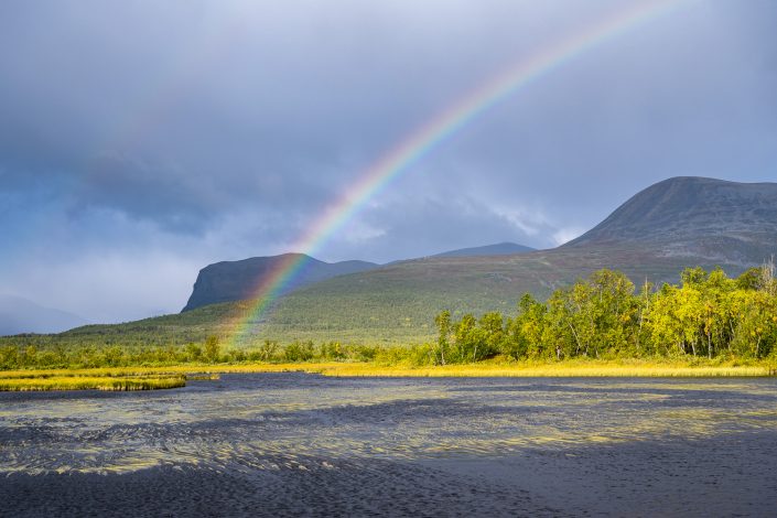 Regenbogen, Nikkaluokta, Schweden