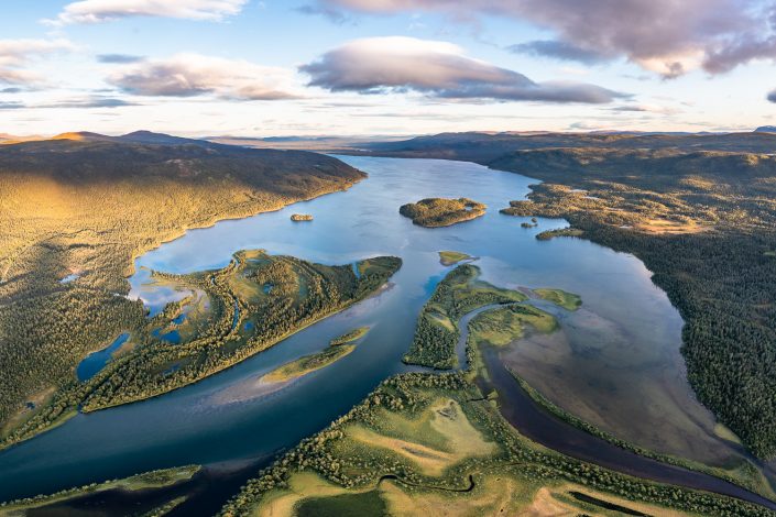 See bei Kvikkjokk, Lappland, Schweden