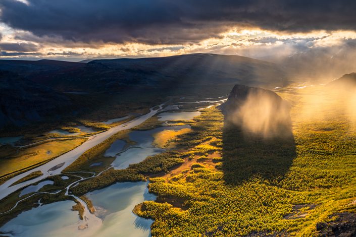 Landschaftsfotografie im Rapadalen, Sarek Nationalpark, Schweden