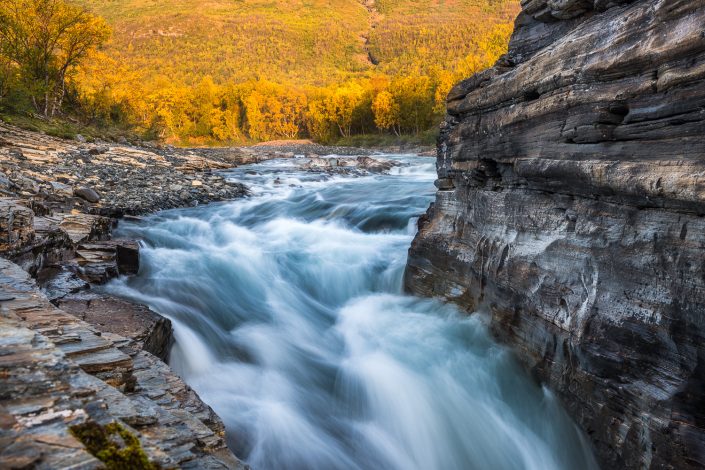 herbstlicher Abisko Canyon, Schweden