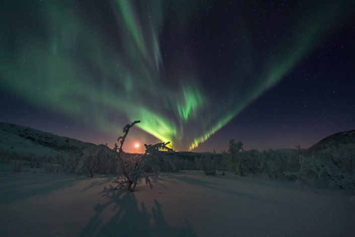 Nordlicht, Kilpisjärvi, Finnland