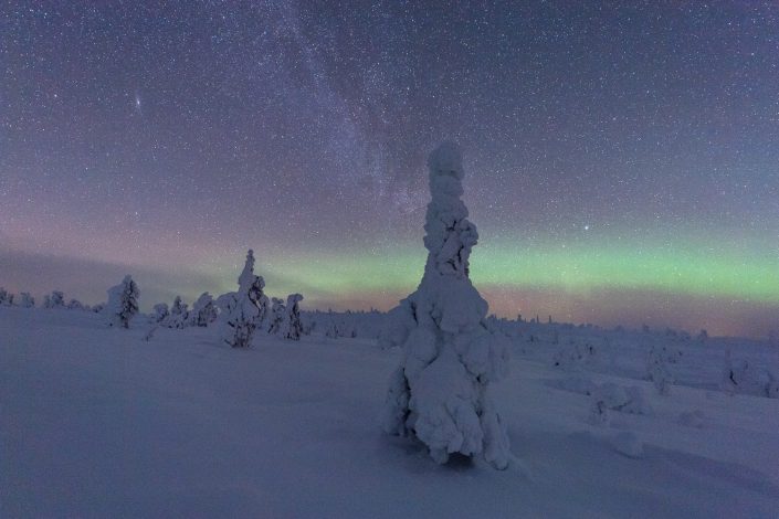 Nordlicht, Lappland, Finnland